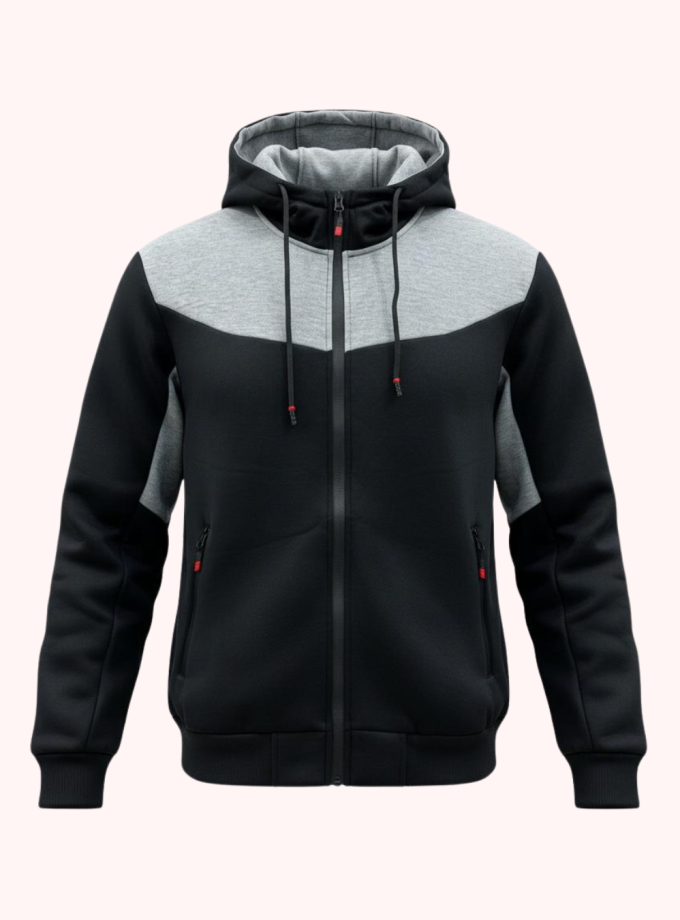Campera deportiva Asiapo combinada en el pecho