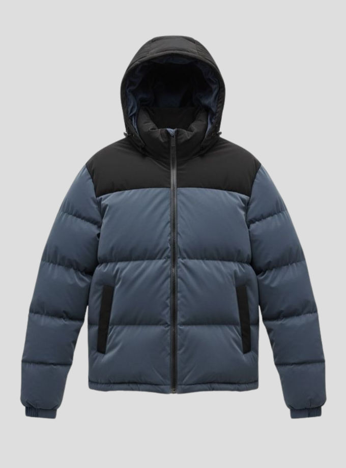 Campera Puffer combinada premium
