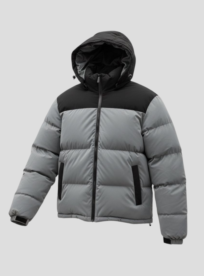 Campera Puffer combinada premium