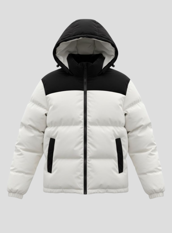 Campera Puffer combinada premium
