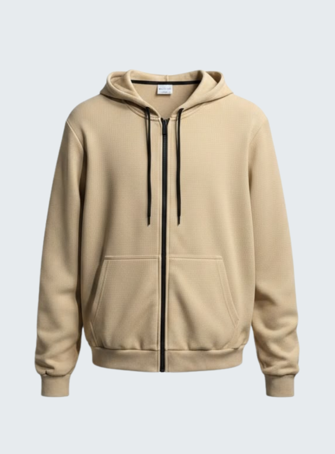 Campera tejida waffle