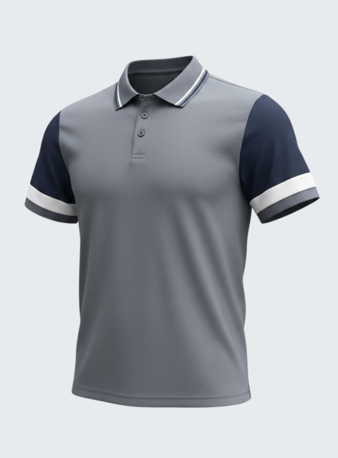 Remera polo combinada