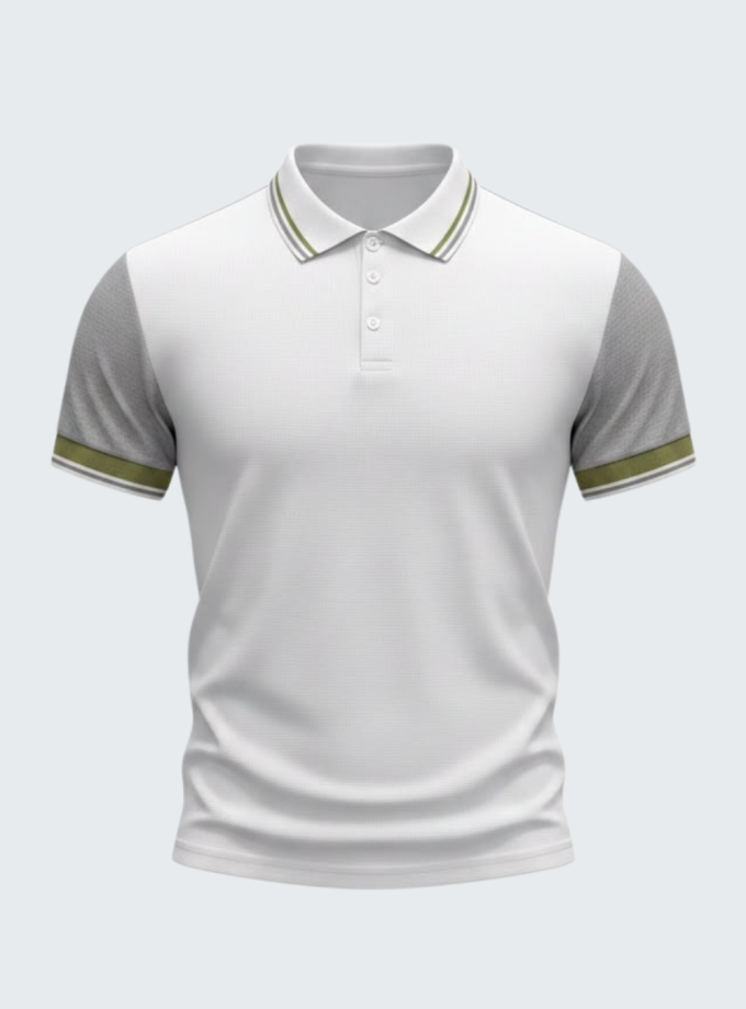 Remera polo combinada