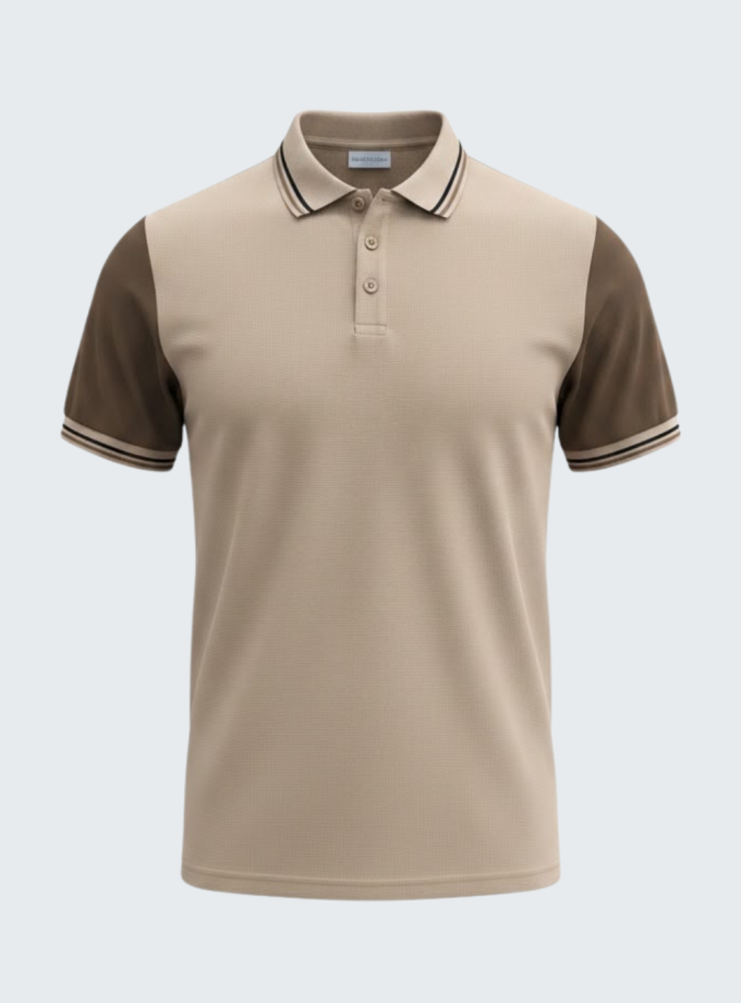 Remera polo combinada