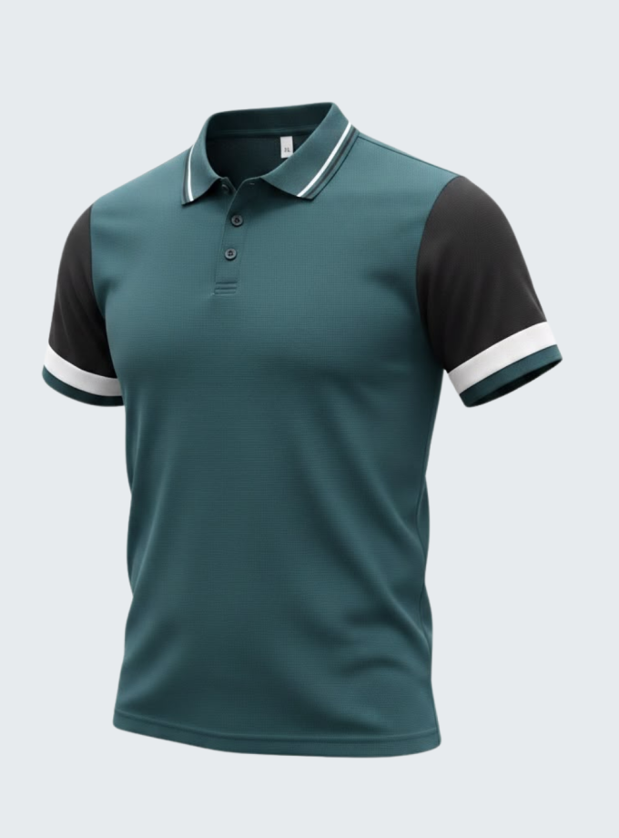 Remera polo combinada