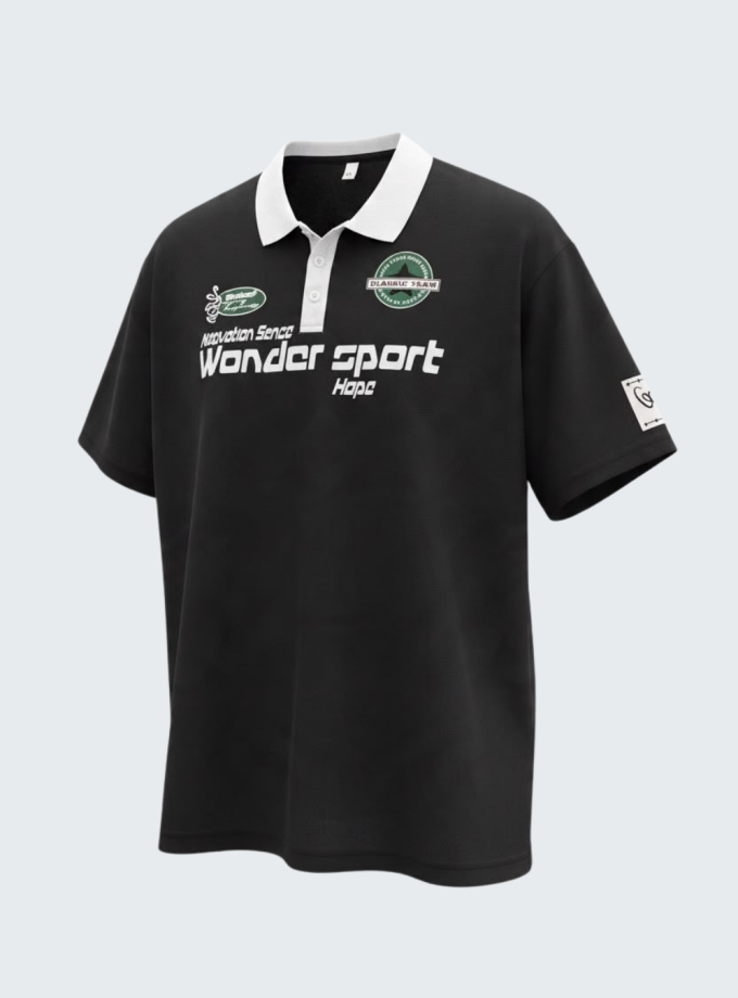 Remera polo oversize